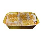 Citrine Druze Cluster  Gold Display Box Wt:789g (5 Pcs Tray) A-Grade